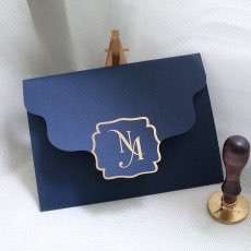 Foiling Transparent Acrylic Invitation Card With Envelope Customized